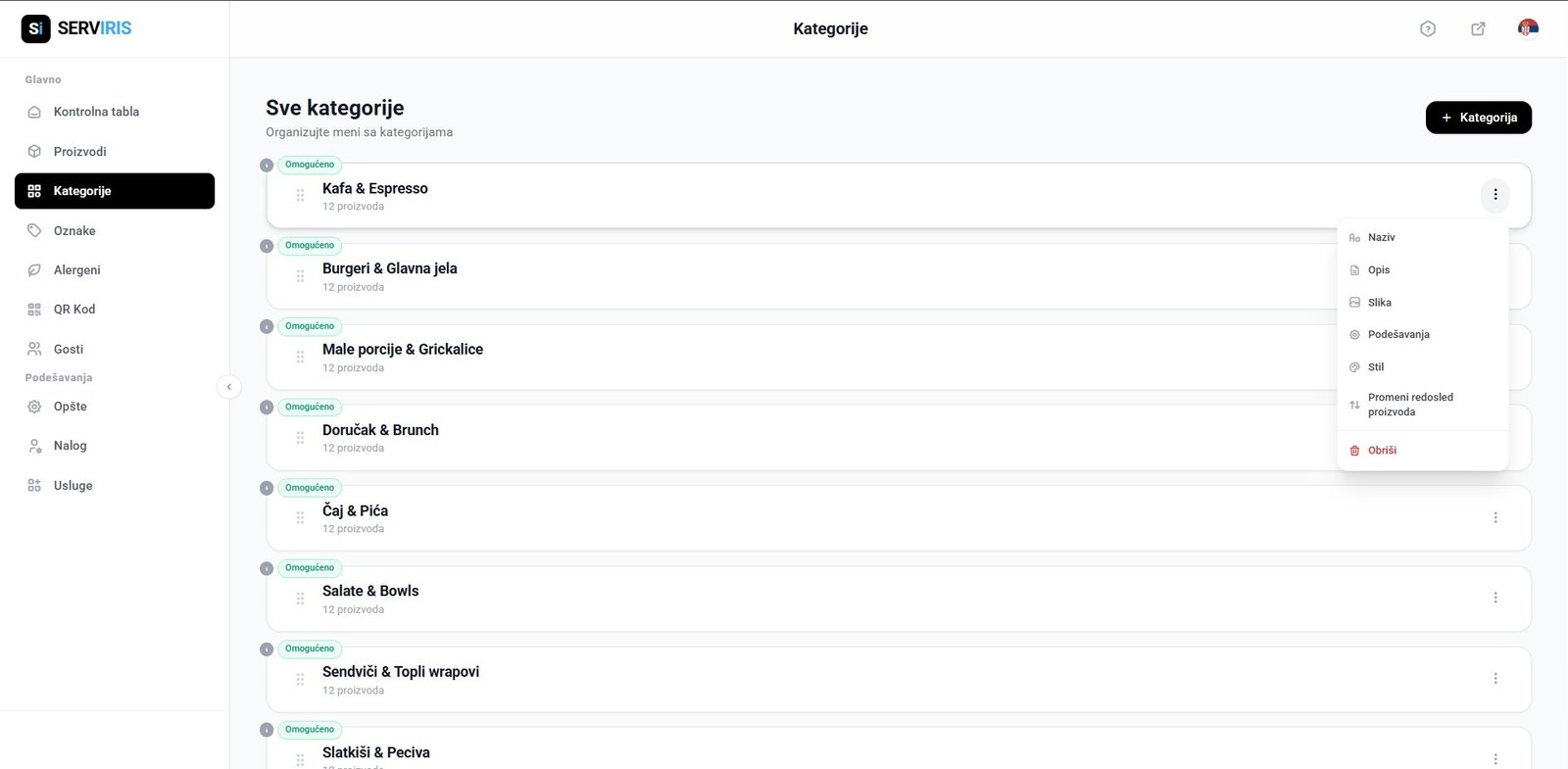 Categories Management